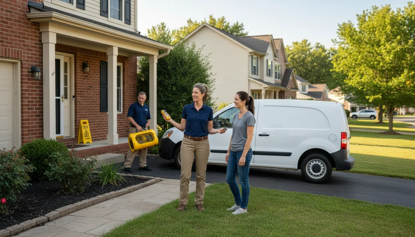 Water restoration image for Home Water Damage Repair in De Berry, TX
